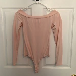 Off shoulder body suite